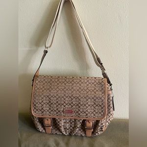 Coach signature messenger bag